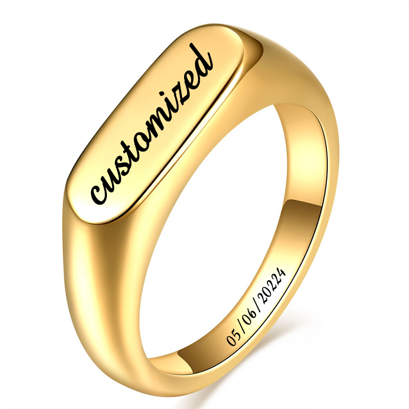 Couple Ring Set - 남성 여성을위한 맞춤형 스테인레스 스틸 인장