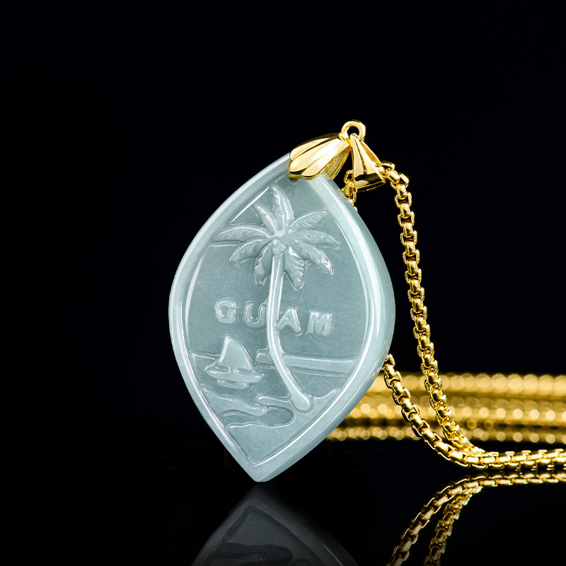 Pacific Jewelry & Watches Los Angeles - 천연 A급 비취 블루 워터 퍼시픽