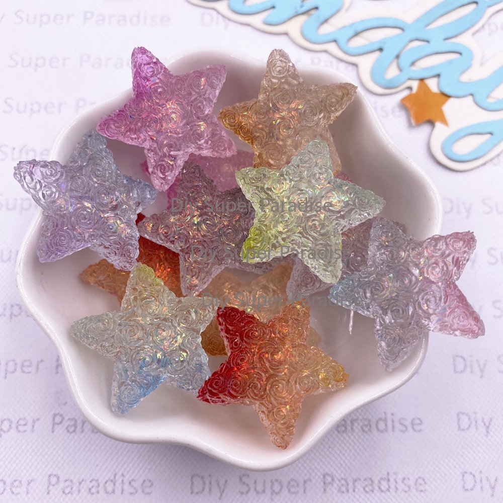 Paradise Jewelry & Watches Llc - 10PCS 수지 클리어 캔디 컬러 다채로운