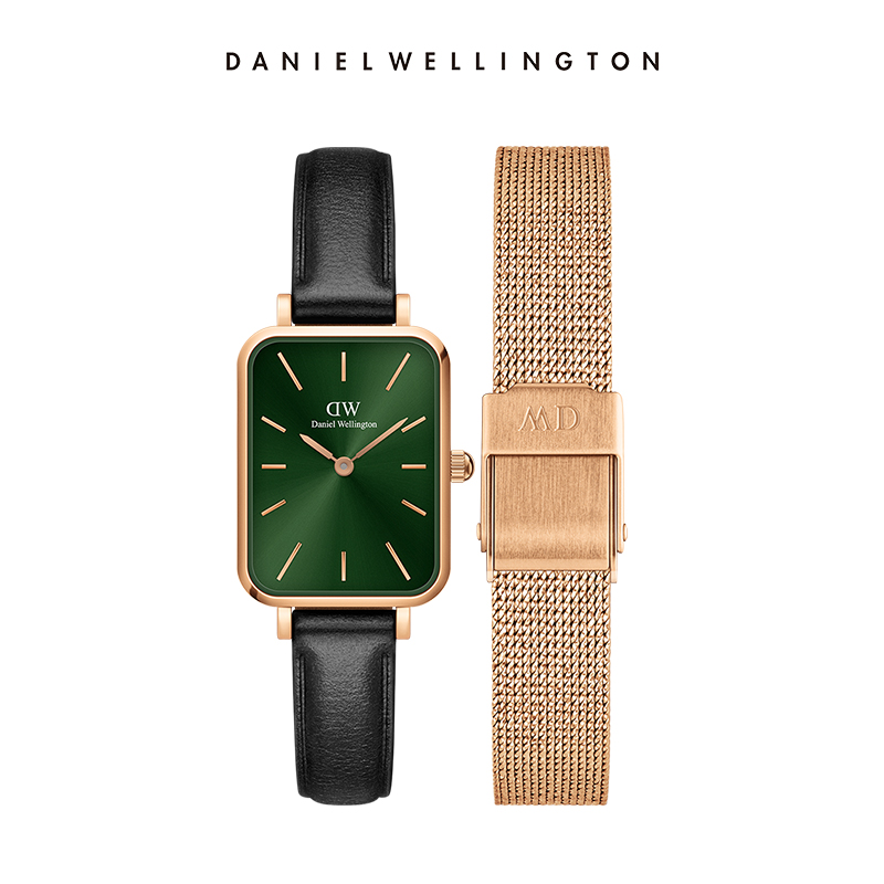 Daniel Wellington Watches & Jewelry Online Store - 다니엘 웰링턴 쿼드로 20X26mm 시계 로즈