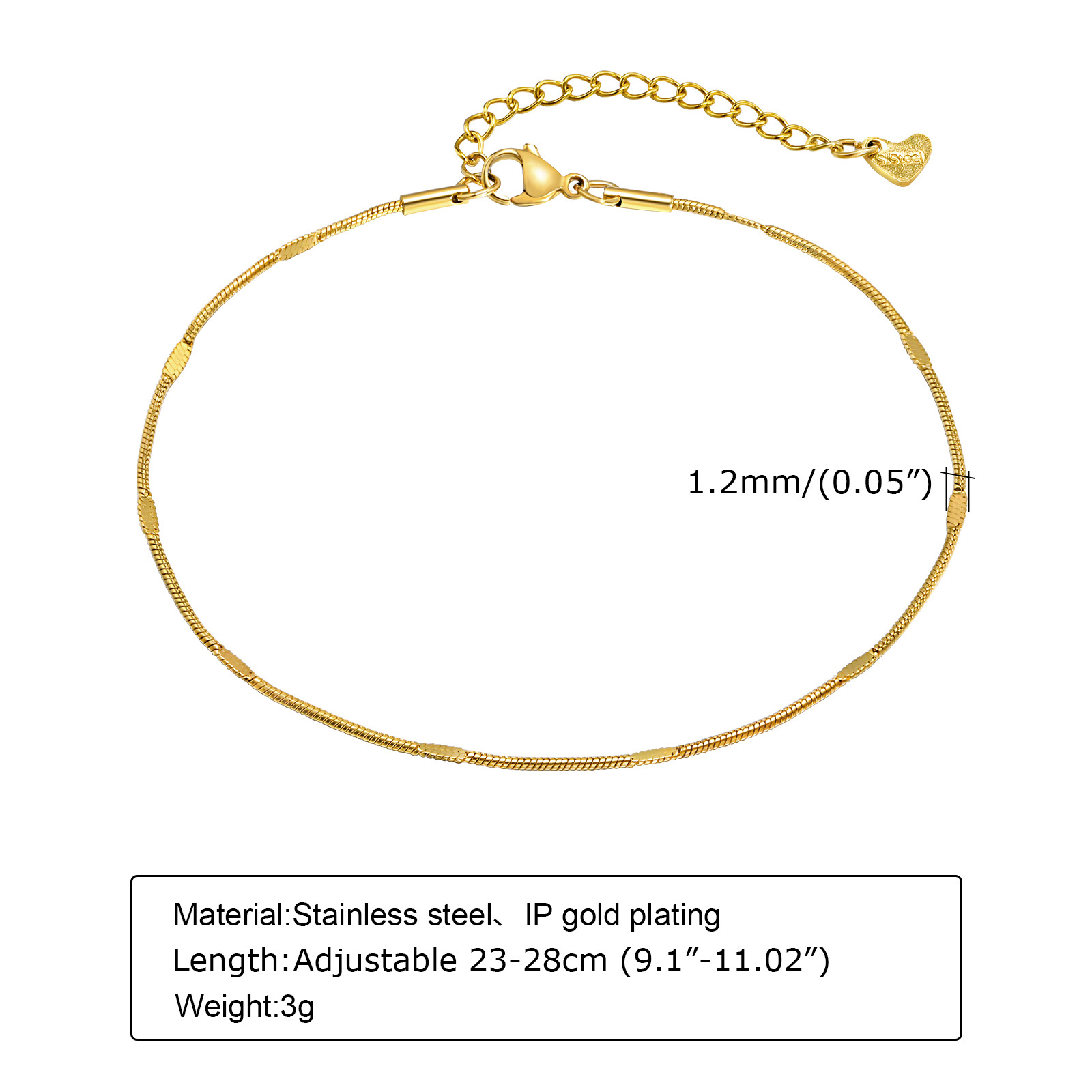 여성용 우아한 스쿼시 뱀 체인 발찌 주얼리, 골드 컬러 - Jc Jewelry & Watches 리뷰 및 가격