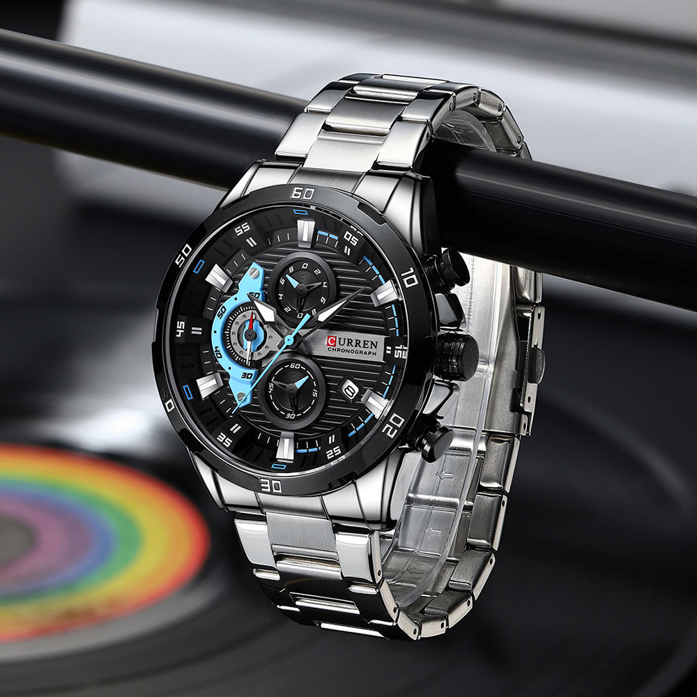 CURREN 남자 손목 시계, 방수 크로노그래프 남자  - Jewelry Inspired Watches 리뷰 및 가격