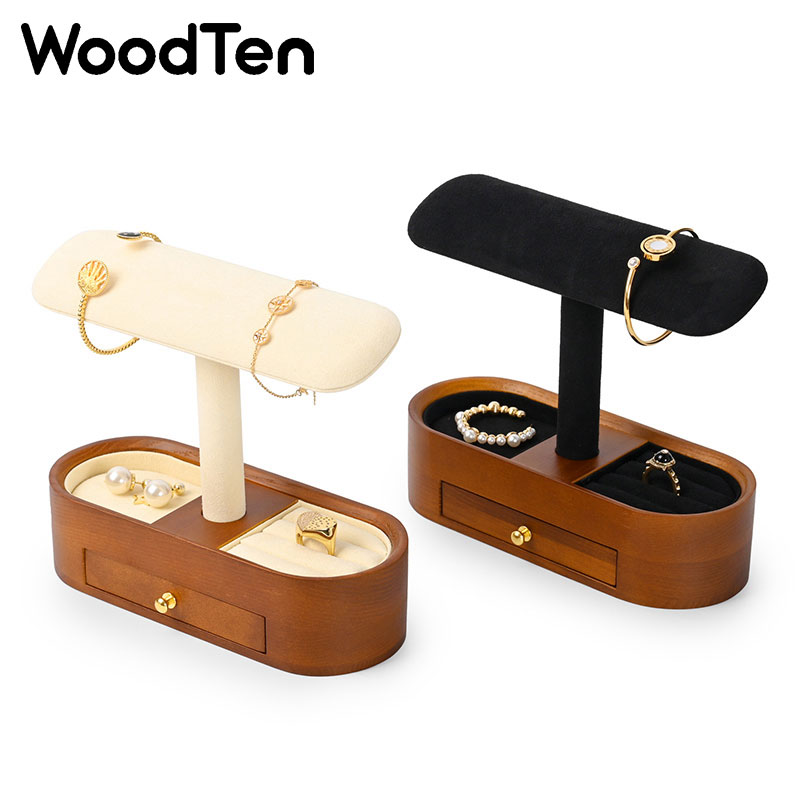 서랍이 있는 우드텐 시계 진열대, 나무 시계 보관함,  - Jewelry Stand Watches 리뷰 및 가격