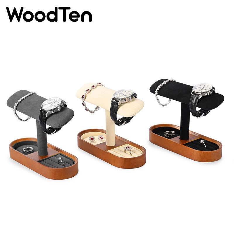서랍이 있는 우드텐 시계 진열대, 나무 시계 보관함,  - Jewelry Stand Watches 리뷰 및 가격
