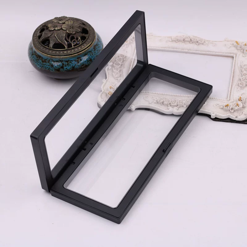 검정색 10개, 투명 플로팅 프레임 디스플레이 랙, 플 - Jewelry And Watches Box 리뷰 및 가격