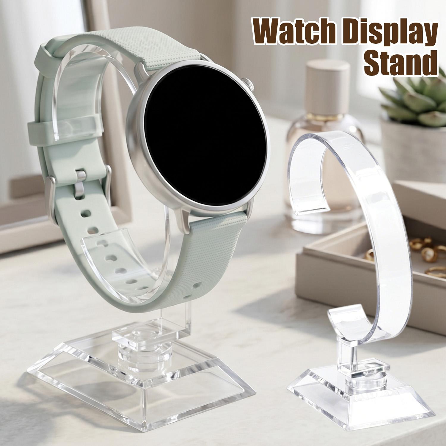 투명 시계 진열대 C형 아크릴 홀더 카운터 쇼케이스 손 - Jewelry Stand Watches 리뷰 및 가격