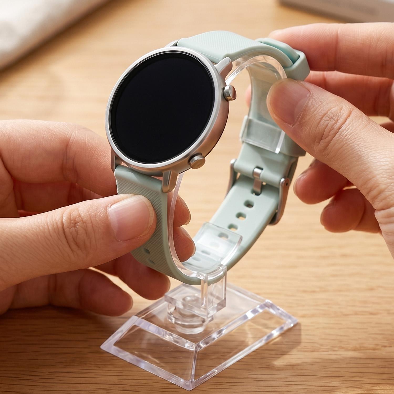 투명 시계 진열대 C형 아크릴 홀더 카운터 쇼케이스 손 - Jewelry Stand Watches 리뷰 및 가격