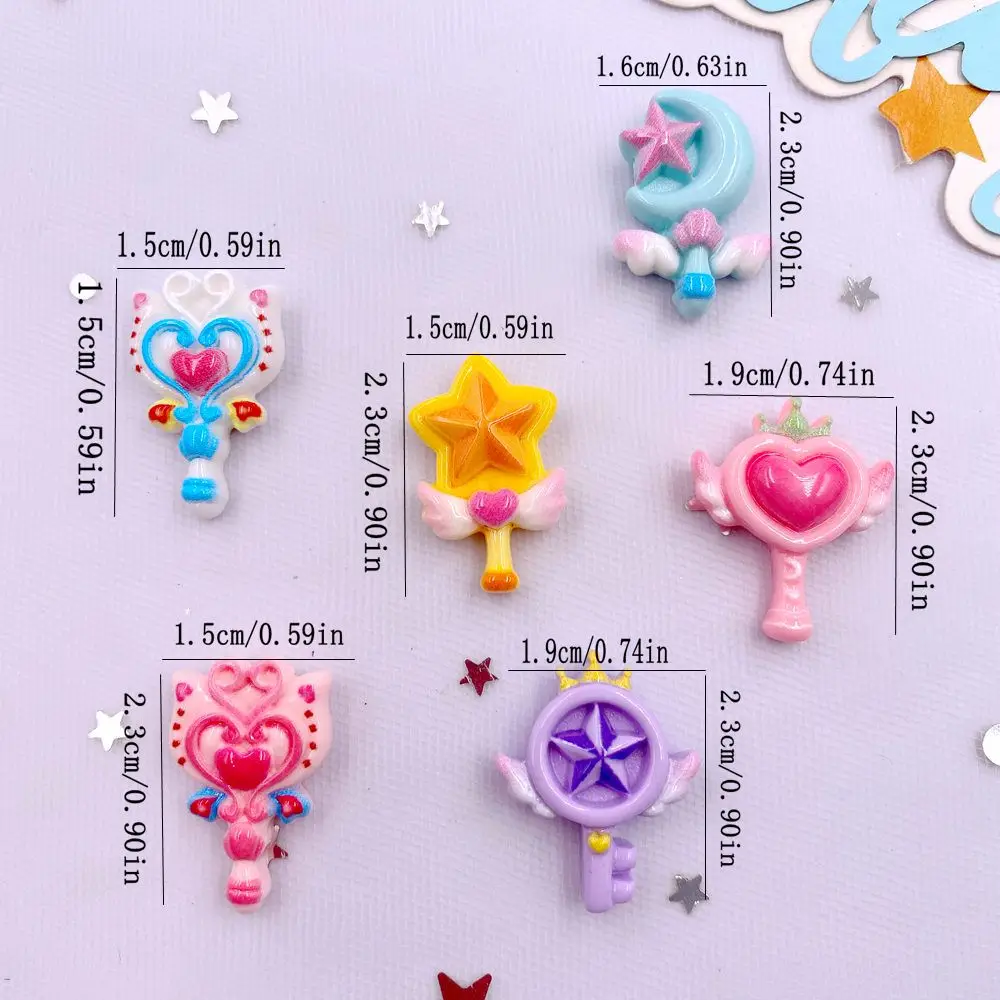 다채로운 만화 사랑 마술 지팡이, 플랫백 스톤 피규어, - Paradise Jewelry & Watches Llc 리뷰 및 가격