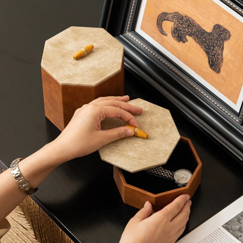 이탈리아 시계 정리함 부드러운 플록 가죽 고급 팔각형  - Jewelry Watches & Accessories 리뷰 및 가격
