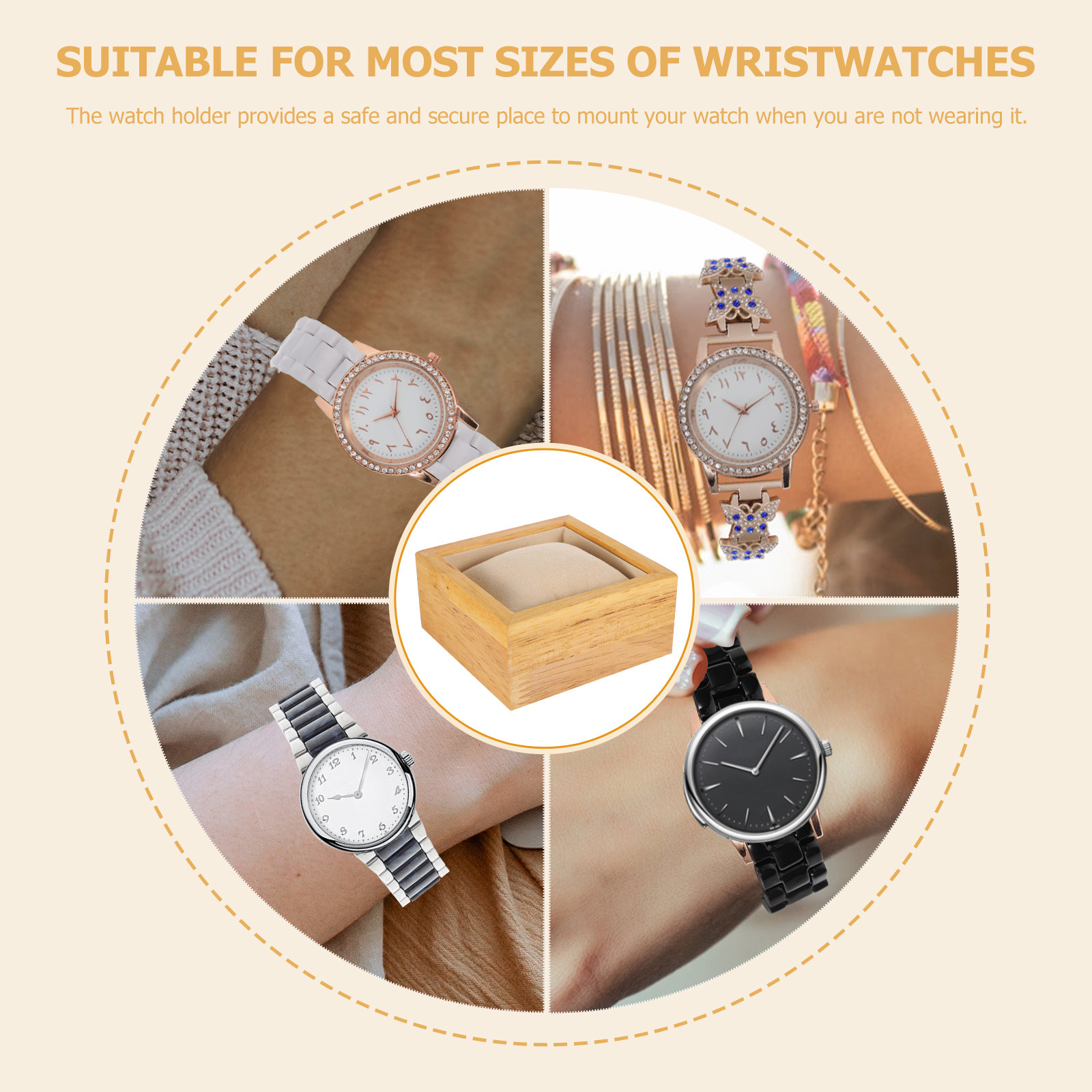 단일 시계 디스플레이 스탠드 프리미엄 나무 보석 홀더  - Jewelry Stand Watches 리뷰 및 가격
