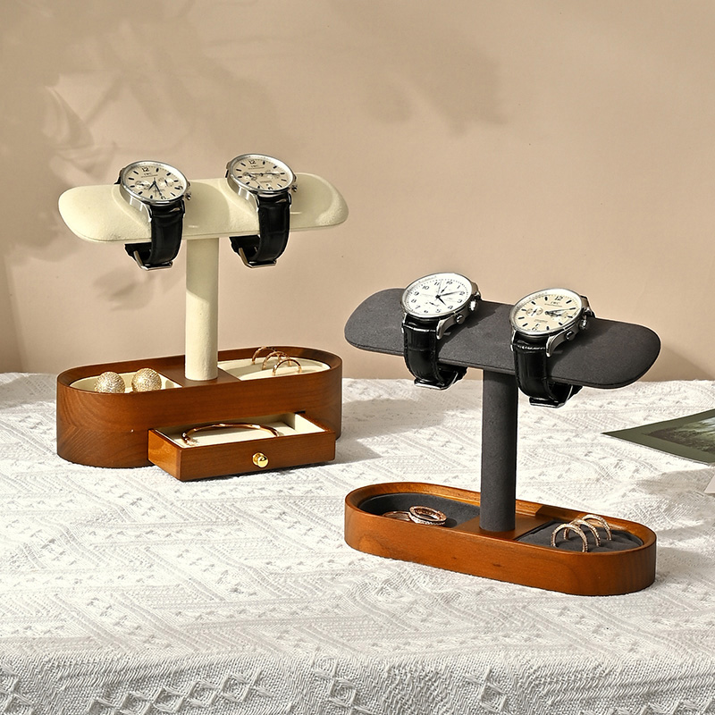 Oirlv 단단한 나무 시계 주최자 선반 T-바 시계  - Jewelry Style Watches 리뷰 및 가격