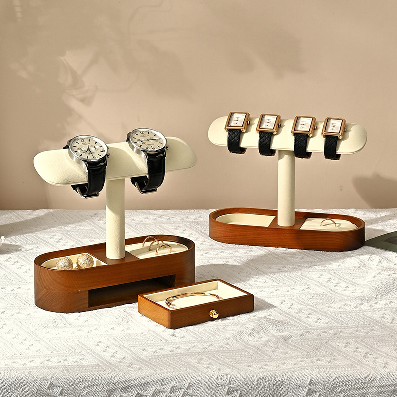 Oirlv 단단한 나무 시계 주최자 선반 T-바 시계  - Jewelry Style Watches 리뷰 및 가격