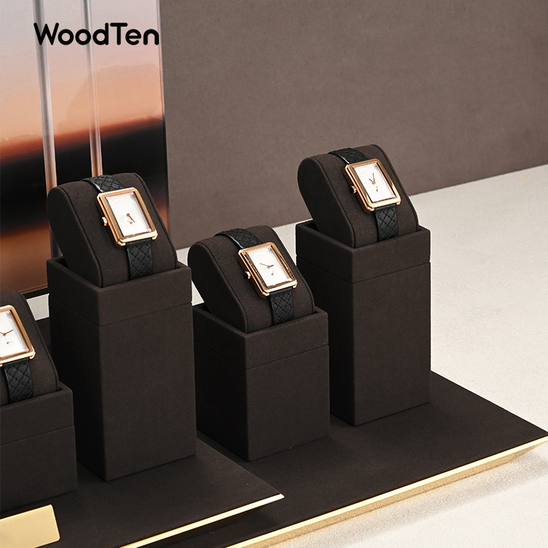 우드텐 마이크로화이버 시계 스탠드 손목시계 홀더 쥬얼리 - Jewelry Stand Watches 리뷰 및 가격