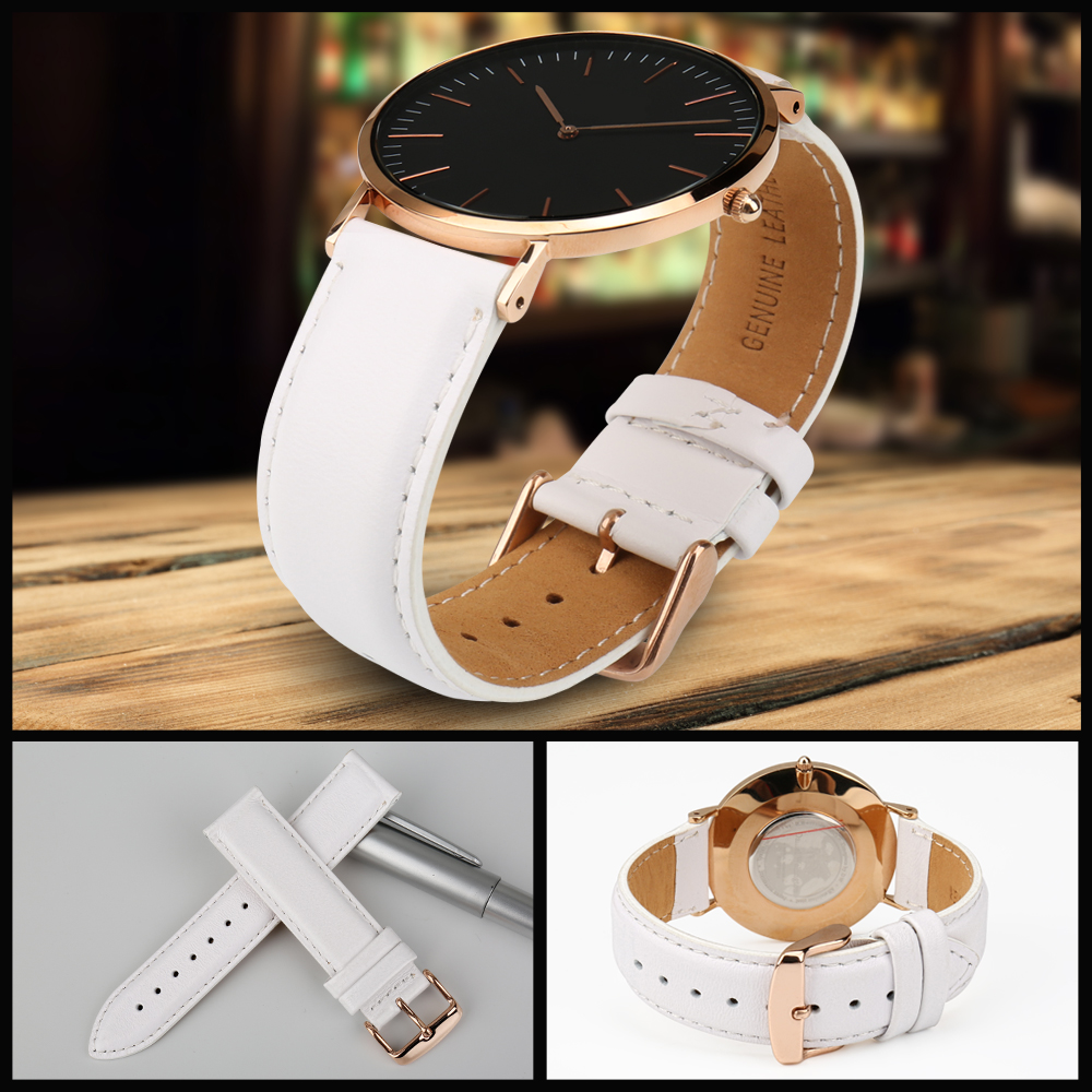 MAIKES 패션 가죽 시계 밴드, 레드 로즈 골드 걸 - Daniel Wellington Watches & Jewelry Online Store 리뷰 및 가격