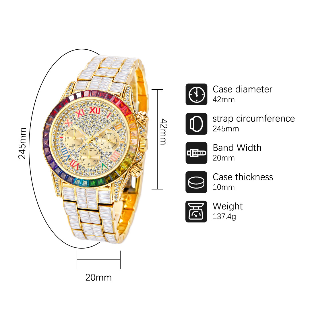 MISSFOX-남성용 럭셔리 아이스 패션 브랜드 방수  - Jewelry Inspired Watches 리뷰 및 가격
