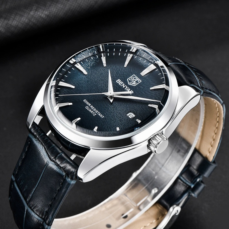 베냐르 5163 최고급 명품 밀리터리 손목시계 가죽 쿼 - Jewelry Inspired Watches 리뷰 및 가격