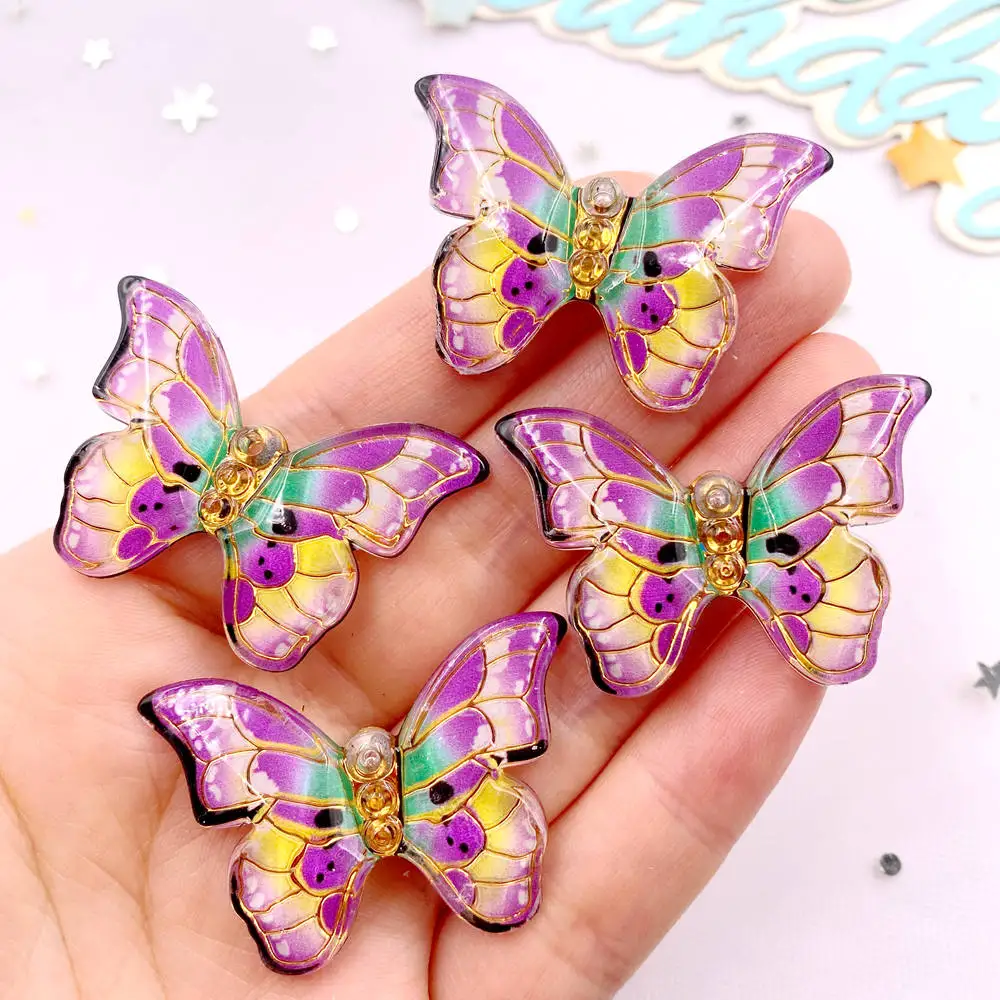 10pcs 다채로운 아름다운 나비 인형 플랫 백 라인  - Paradise Jewelry & Watches Llc 리뷰 및 가격