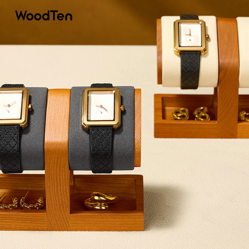 우드텐 시계 진열대 나무 시계 랙 디스플레이 보관대 반 - Jewelry Stand Watches 리뷰 및 가격