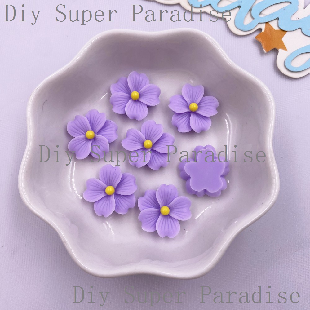 50Pcs 수지 다채로운 16mm 꽃 플랫 백 스톤 인 - Paradise Jewelry & Watches Llc 리뷰 및 가격