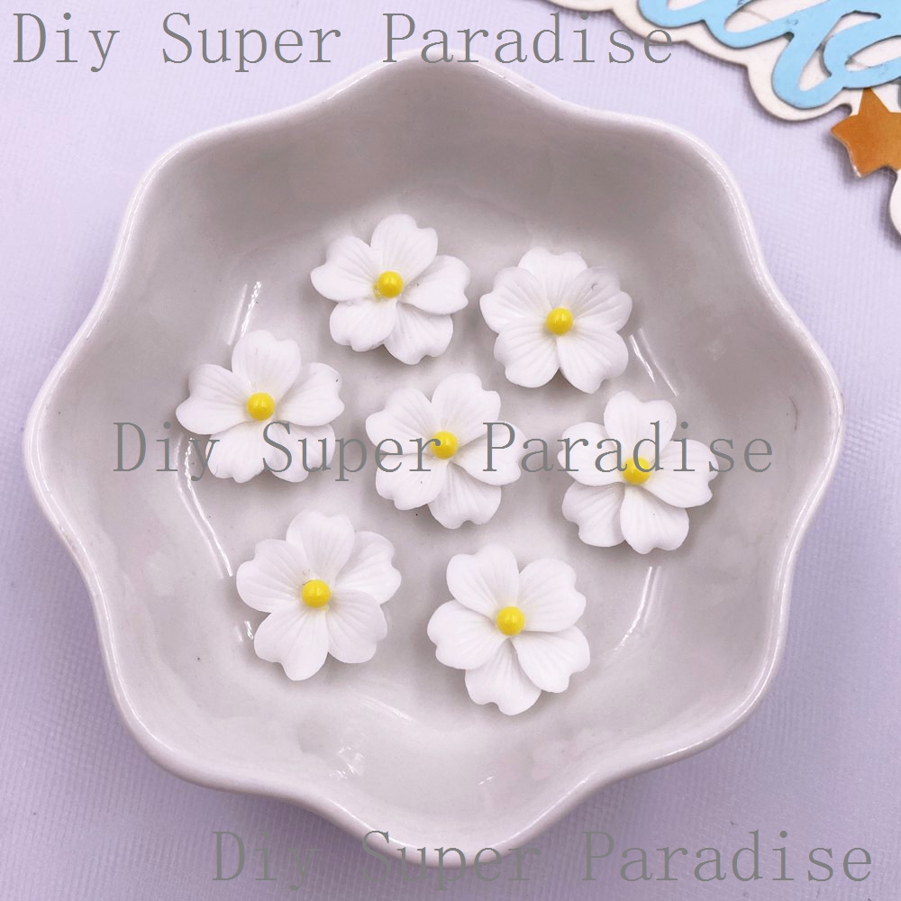 50Pcs 수지 다채로운 16mm 꽃 플랫 백 스톤 인 - Paradise Jewelry & Watches Llc 리뷰 및 가격