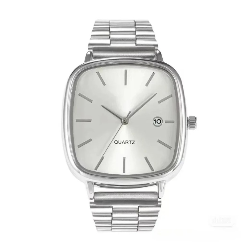 유명 브랜드 남자 시계 스틸 스트랩 비즈니스 달력 쿼츠 - Jewelry Inspired Watches 리뷰 및 가격