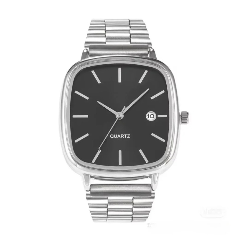 유명 브랜드 남자 시계 스틸 스트랩 비즈니스 달력 쿼츠 - Jewelry Inspired Watches 리뷰 및 가격