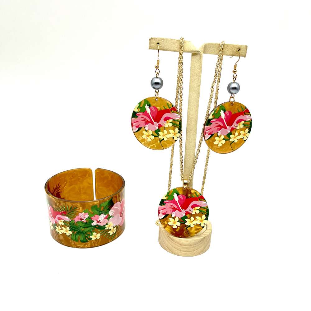 폴리네시아인 태평양 섬 여성 소녀용 목걸이 팔찌 귀걸이 - Pacific Jewelry & Watches Los Angeles 리뷰 및 가격