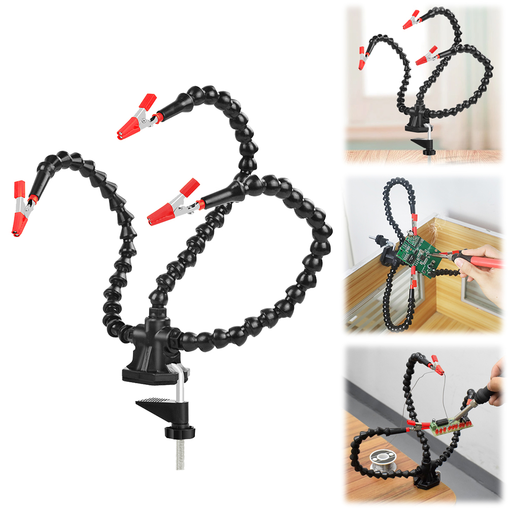 데스크 클램프 납땜 돕는 손 3/4/5 유연한 팔 납땜 - Jewelry Repair & Watches Photos 리뷰 및 가격