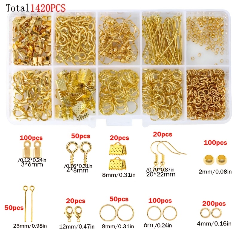 1420개 1박스 쥬얼리 부자재 세트 귀걸이 만들기 키 - Jewelry Repair & Watches Photos 리뷰 및 가격